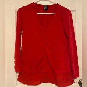 Size XS Petite Red top by Bobeau